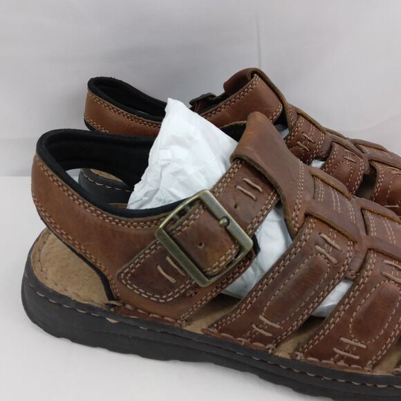 Journeys Fisherman Open Toe Sandals Brown Leather Y2K 90s Shoes Mens Size 10 M main image 12